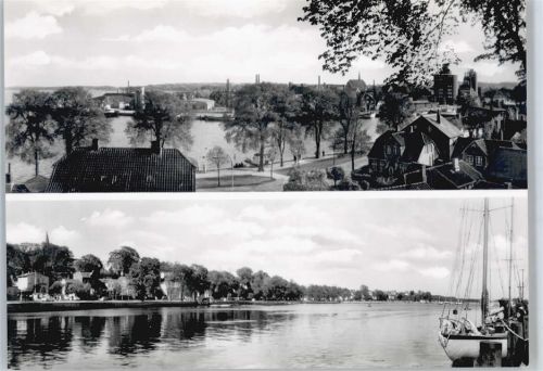 Eckernförde Panorama Meer Schiff
