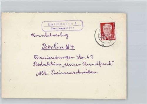 Ballhausen Landpoststempel