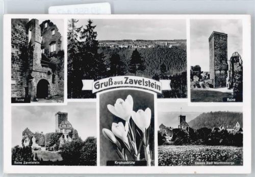 Zavelstein Panorama Burg Ruine