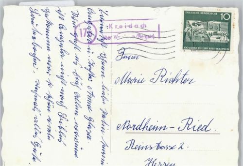 Kreidach Landpoststempel, Weihnachten, Neujahr