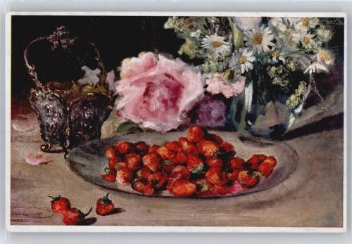 Erdbeeren , sign. Lonza AKU1