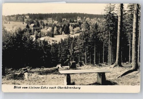 Oberbärenburg gel. 11.10.60,Panorama, Ortsansicht, Fotokarte, Sonderstempel