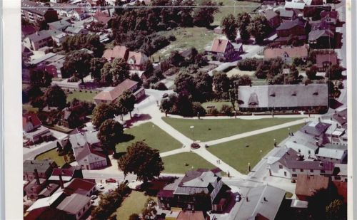 Kaltenkirchen Foto mit Negativ, Fliegeraufnahme