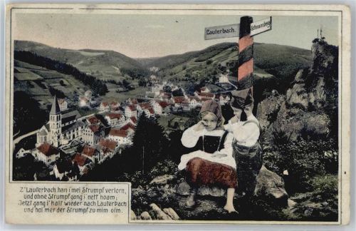 Lauterbach Spruch , Kinder in Tracht