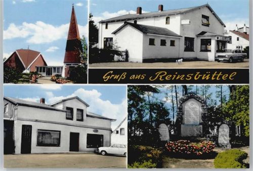 Reinsbüttel Kirche, Gastwirtschaft, Pension Zur Post, Ehrenmal