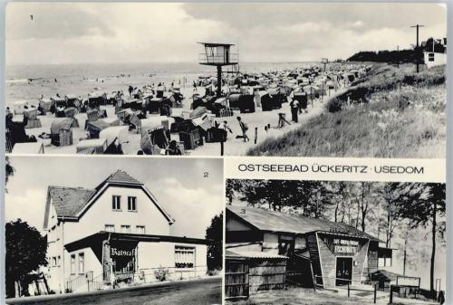 Ückeritz Strand, Ratscafe, Fischerhütte