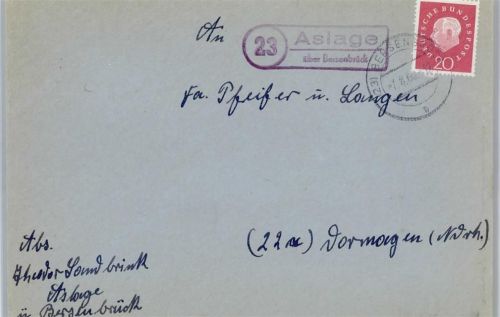 Aslage Landpoststempel
