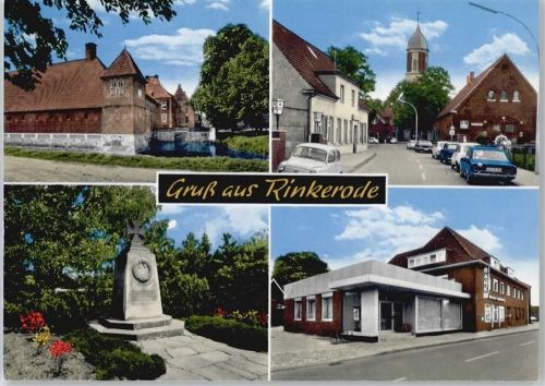48317 W4406 Rinkerode Gebrauchsspuren Kirche, Ehrenmal, Schloß, Bank