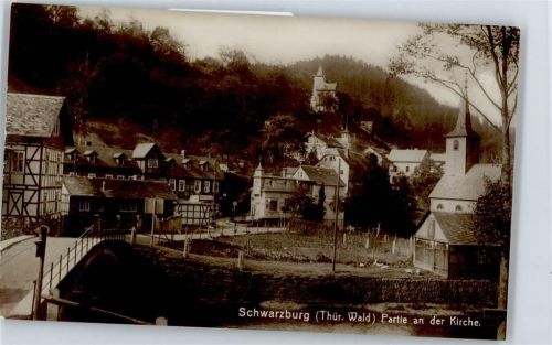 Schwarzburg Partie an der Kirche