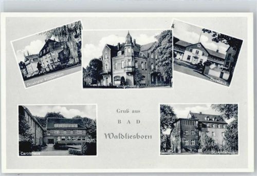 Bad Waldliesborn Provinzial-Kinderheim, Badehaus, Kurheim Haus Carola, Erholungsheim St.-Annahaus