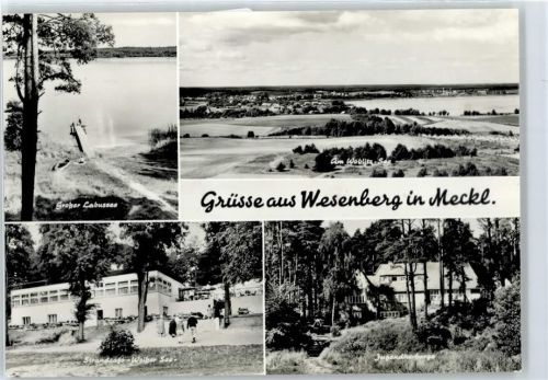 Wesenberg Großer Labussee, Strandcafe, Jugendherberge, Gesamtansicht