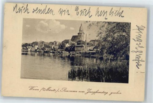 Waren Blick vom Jungfernstieg