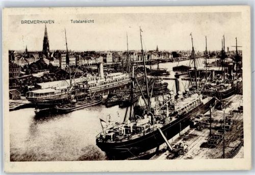 Bremerhaven Totalansicht hafen