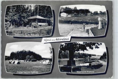 Hünfeld Waldschänke St. Hubertu, Campingplatz, Sportbad, Stadtwald