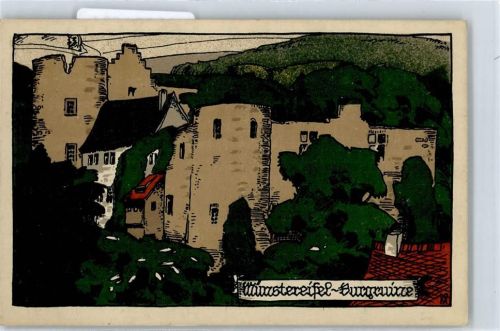 Bad Münstereifel Künstlerkarte, Burgruine