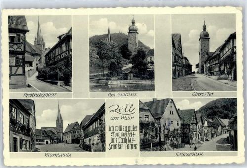 Zeil Apothekergasse, Am Stadtsee, Oberes Tor, Speiergasse, Marktplatz