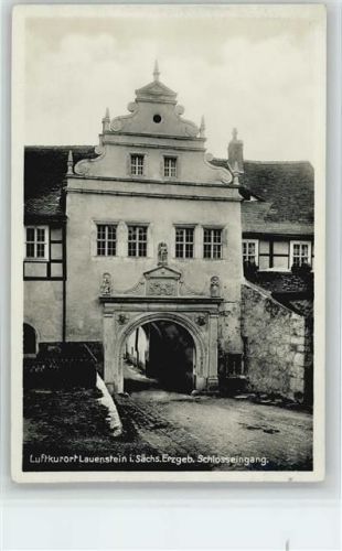 Lauenstein 1935 Schloßeingang