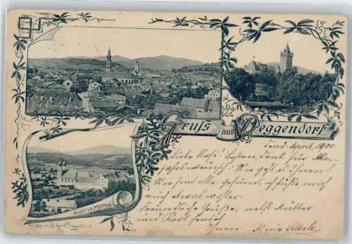 Deggendorf Gesamtansicht, Kloster Metten