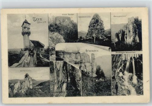 Teck Ruine Rauber Salzmannstein Reussenstein Neidlinger-Wasserfall Gussmannshöhle