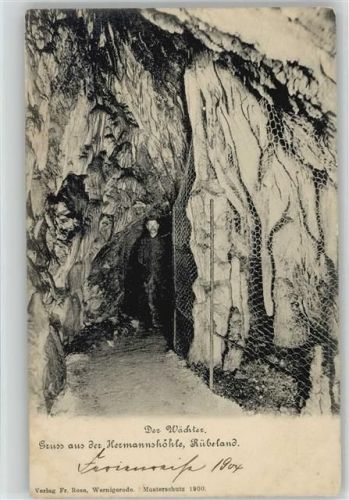Elbingerode 1904 Hermannshöhle Rübeland