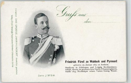 1898 Fürst zu Waldeck das große Hahrhundert Serie
