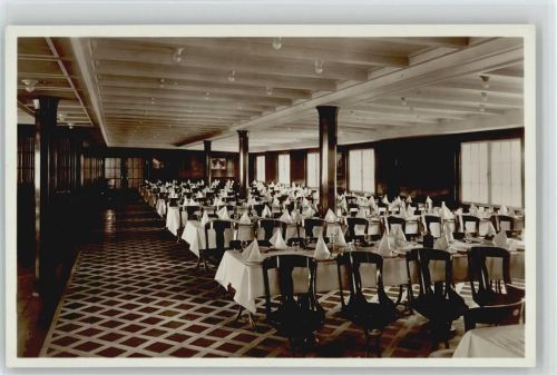Nr. 85 als Serie , Speisesaal - M.S. Monte Cervantes,M.S. Monte Sarmiento,M.S. Monte Olivia, Hamburg-Südamerikanische Dampfschifffahrts-Gesellschaft, Serie