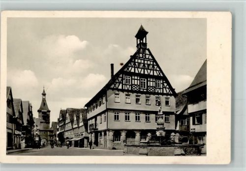 Winnenden Rathaus Torturm Brunnen
