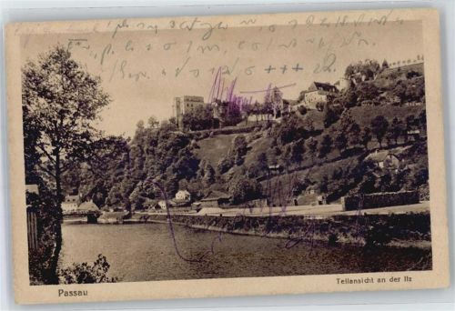 Passau Teilansicht, Ilzpartie