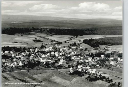 65620 W6251 Fussingen 1967 Foto AK Flugbild