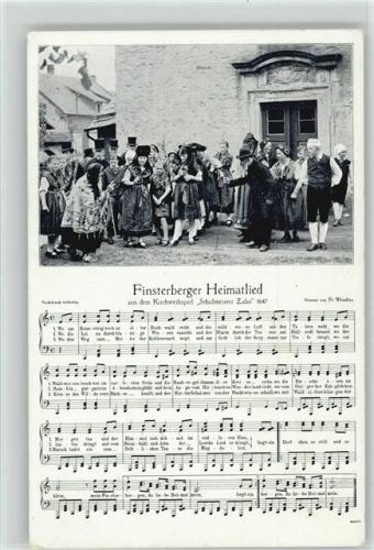 Finsterbergen Trachten, Heimatlied