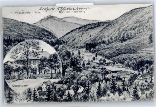 Winterstein Oberförsterei , Hopfenberg , sign. F. Hohlbein