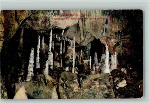 Rübeland 1927 Baumannshöhle Säulenhalle Innenaufnahme