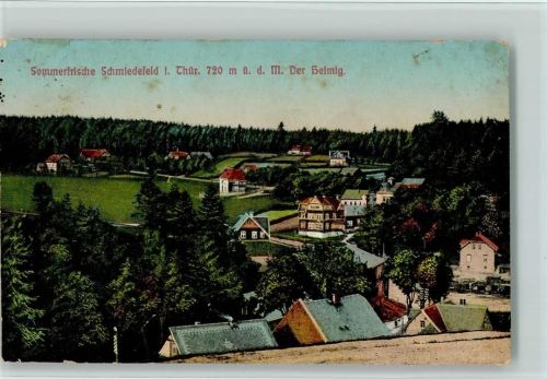 98711 O6315 Schmiedefeld am Rennsteig 1913 - Ortsansicht Der Heimig