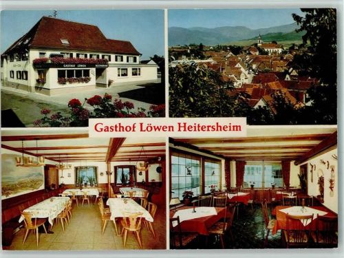 Heitersheim Gasthof Löwen Innenaufnahmen Ortsansicht 4-Bildaufnahme