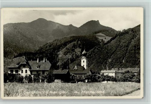 Grassau Ortsansicht mit Hochplatte