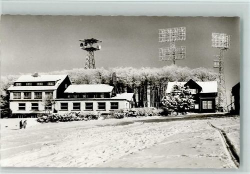Hoherodskopf Berggasthof Hoherodskopf Clubhäuser des VHC Winteraufnahme