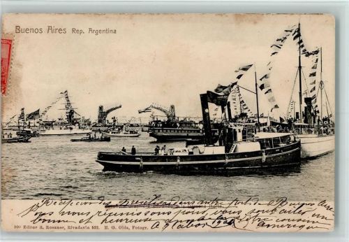 Buenos Aires Hafen mit Schiffen