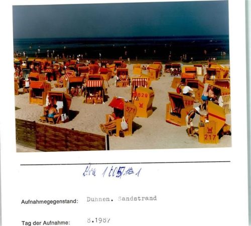 Duhnen Foto montiert auf Karton