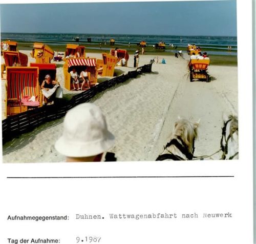 Duhnen Foto montiert auf Karton