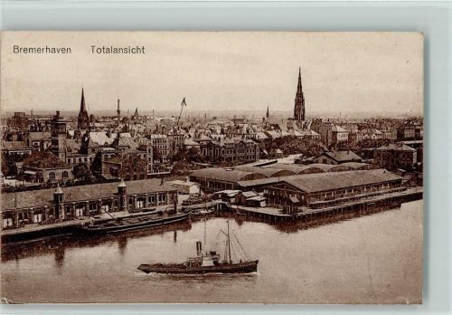 Bremerhaven Gesamtansicht Dampfer