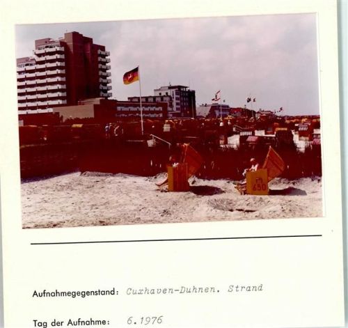 Duhnen Foto montiert auf Karton