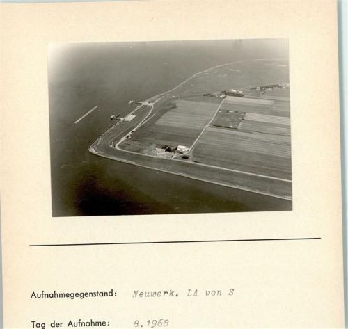Hamburg-Insel Neuwerk Foto montiert auf Karton