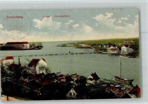 Sonderburg Pontonbrücke Hafen