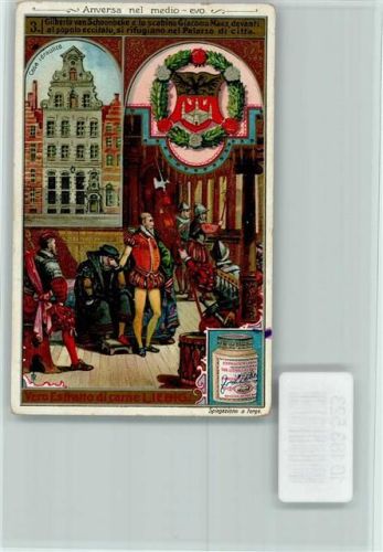 Anverso nel medio - Wappen, Gilberto de Schoenbeke, Sammelbild Liebig