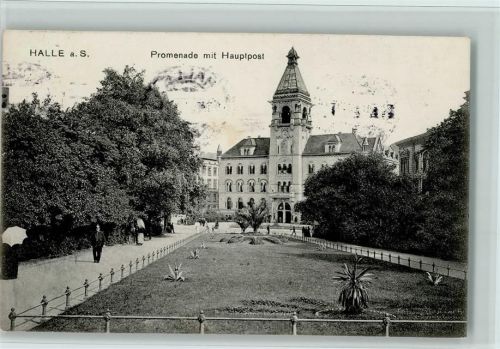 Halle Promenade mit Hauptpost