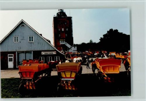 Hamburg-Insel Neuwerk Leuchtturm Wattwagen