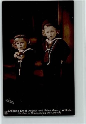 Foto Dora Tarnke - Erbprinz Ernst August und Georg Wilhelm , sehr gute Erhaltung AK