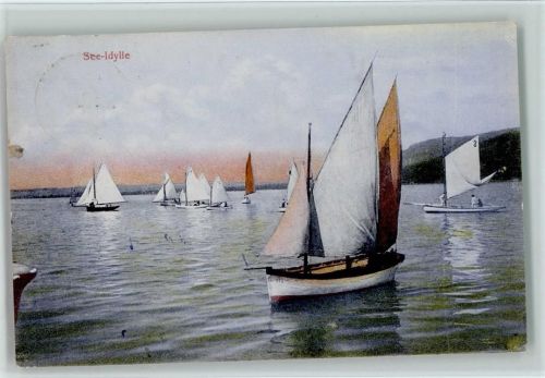 1911 See Idylle - Segelboote AK