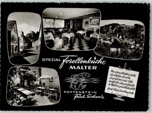 Pottenstein Gasthaus Malter Innenansicht Forelle