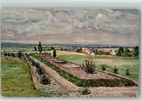 1916 sign Richard Wagner - Massengrab bei Niederweiler